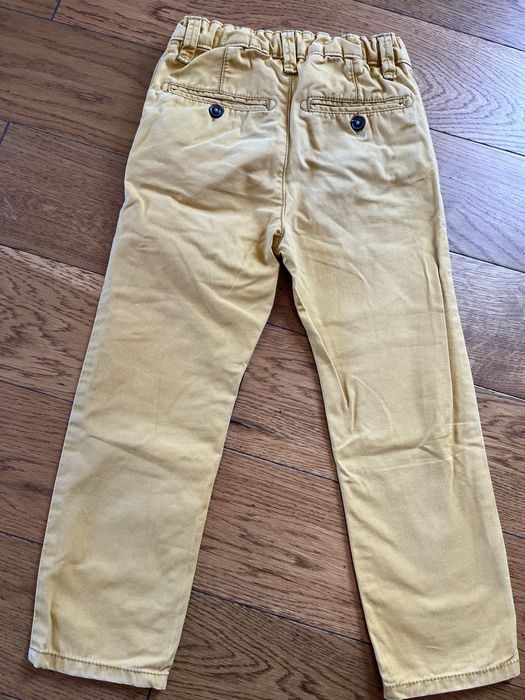 Żółte spodnie dżinsowe H&M r.110