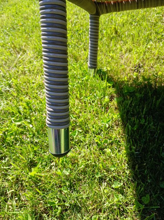 Stolik tarasowy ogrodowy Technorattan szklany gruby blat 50 x 50 Taras