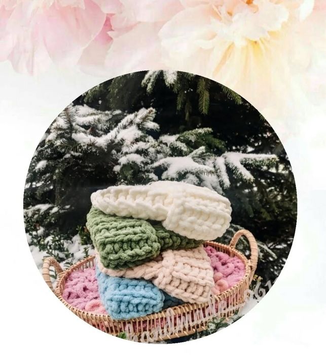 В'язані зимові шапочки Alize Puffy Fine