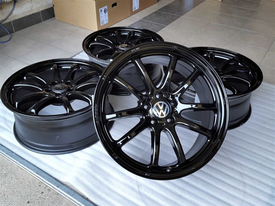 Alufelgi 19 5x112 Czarne z Rantem ! VW Audi Seat Skoda Mercedes Oryginalne ! 431#