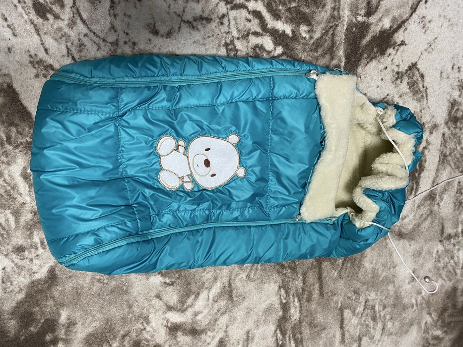 Конверт в коляску на овчині