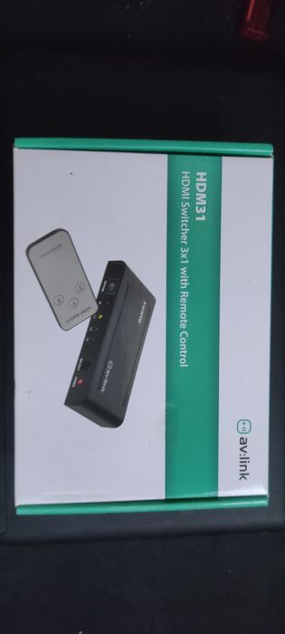 Switcher  hdmi  com comando 1 out, 3 in