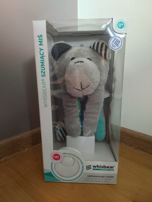 Whisbear - Szumiący Miś Soft, maskotka szumiąca z czujnikiem płaczu