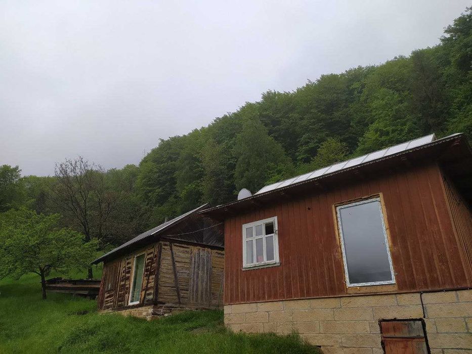 здаються будиночки в Карпатах з краєвидом