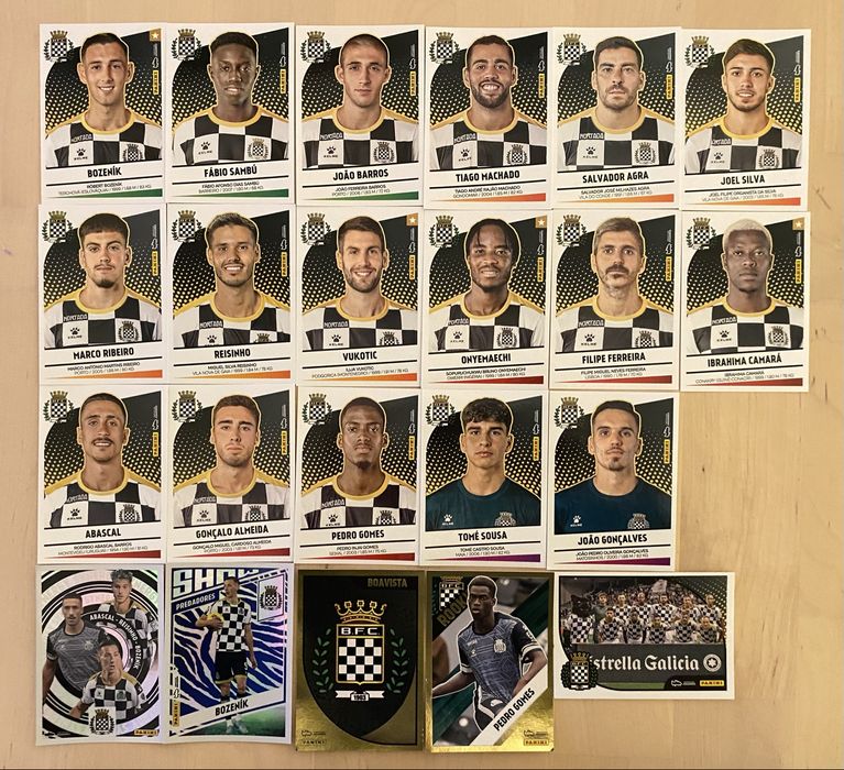 22 cromos Boavista Liga Portuguesa 2024-25 Panini