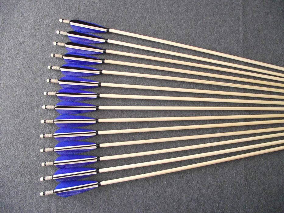 30-35 świerk  nr 569 Komplet 32" strzał do łuku strzała drewniana