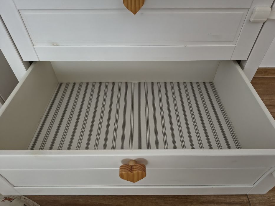 Móvel muda-fraldas IKEA branco com 2 gavetas