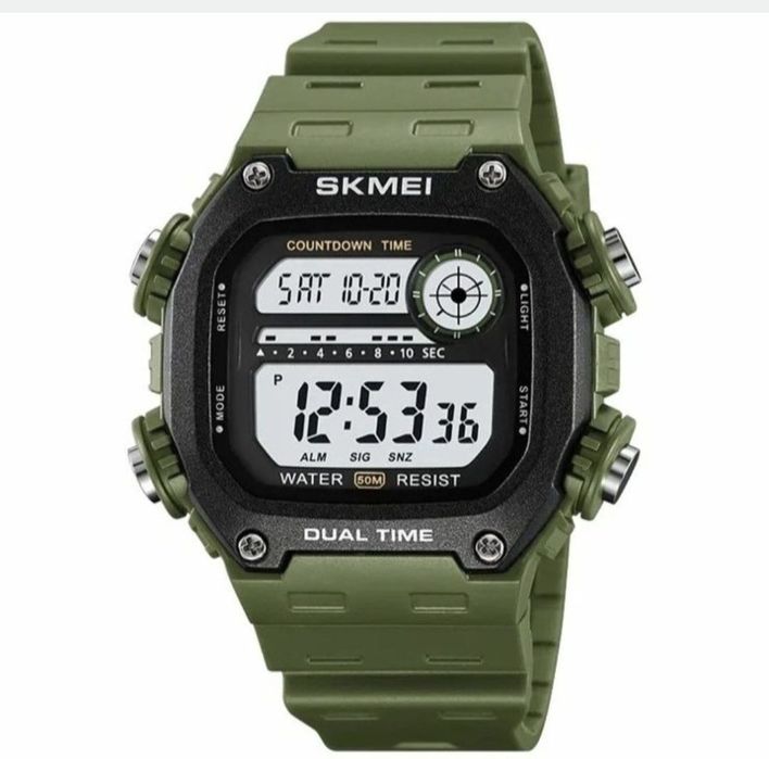 Годинник чоловічий SKMEI 1988AG, 2126AG. ARMY GREEN. Хакі.