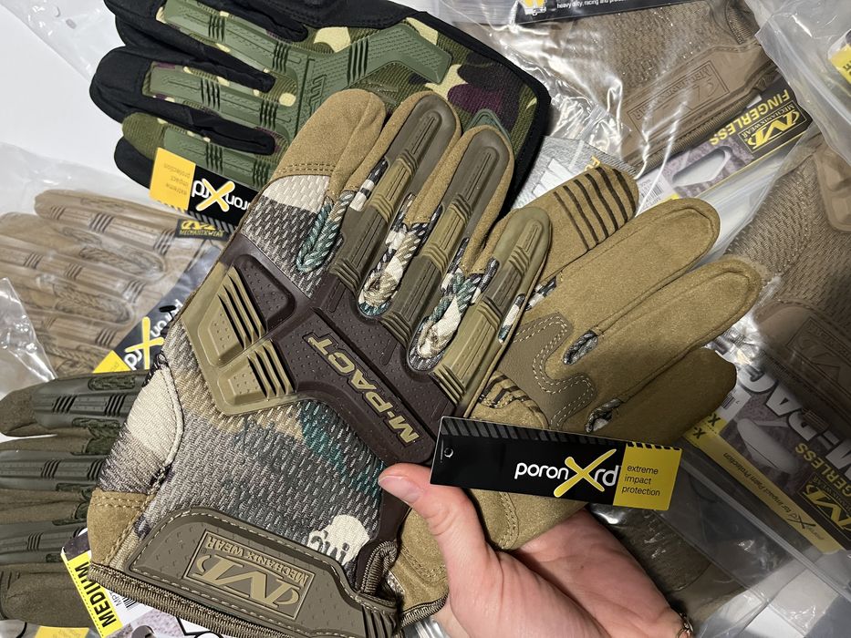 Тактичні рукавиці Mechanix M-Pact койот, мультикам