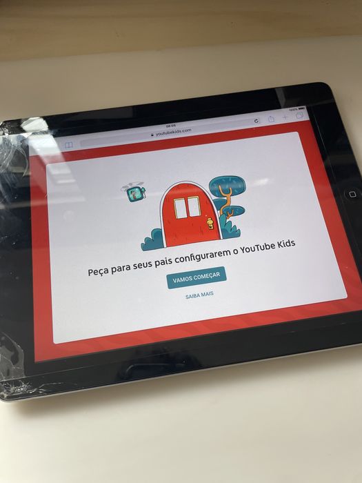 iPad com YouTube Kids
