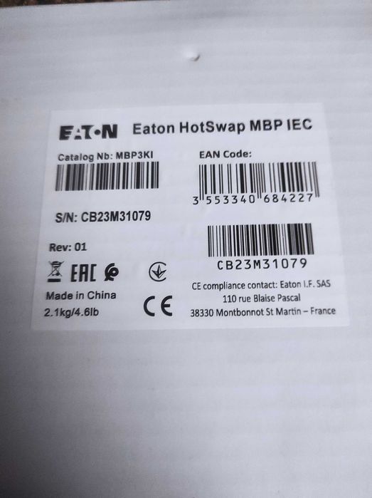 Eaton HotSwap MBP3KI MBP IEC