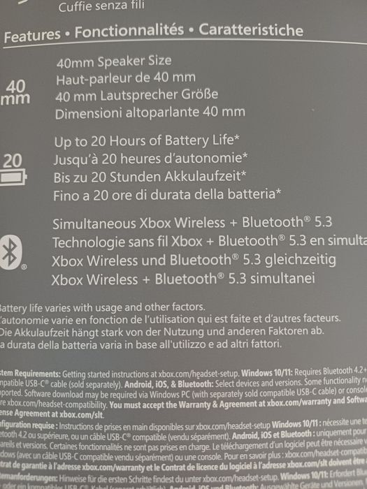 Xbox wireless headset