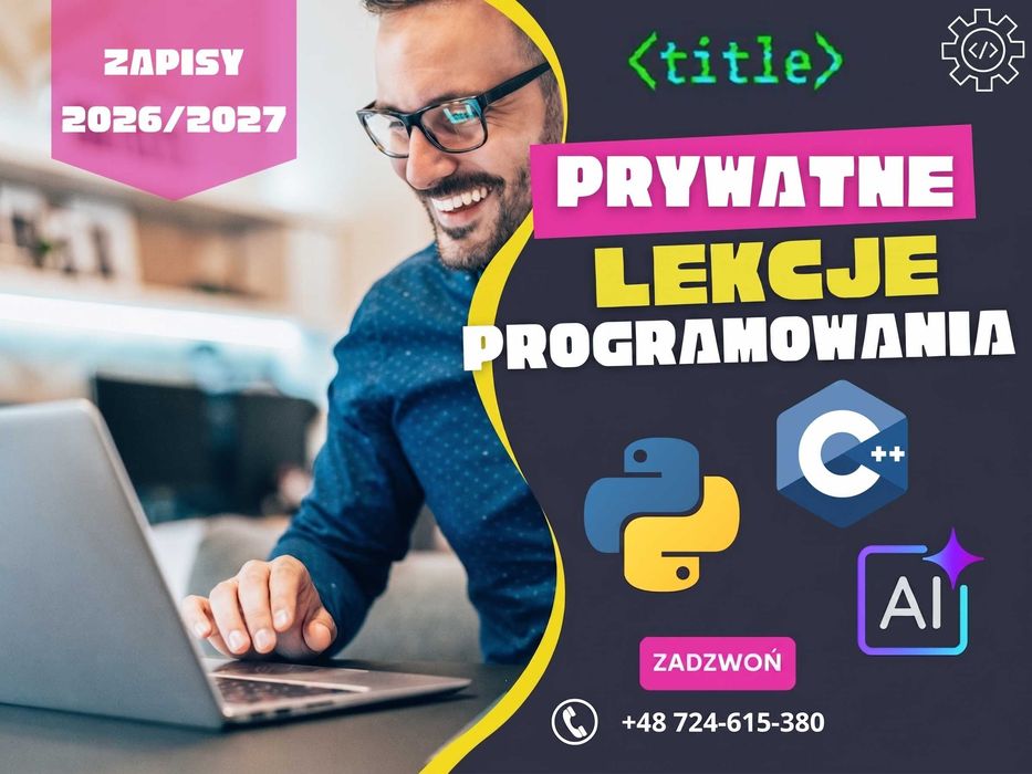 Korepetycje INFORMATYKA | Matura | 2027 | PROGRAMOWANIE | Python | C++