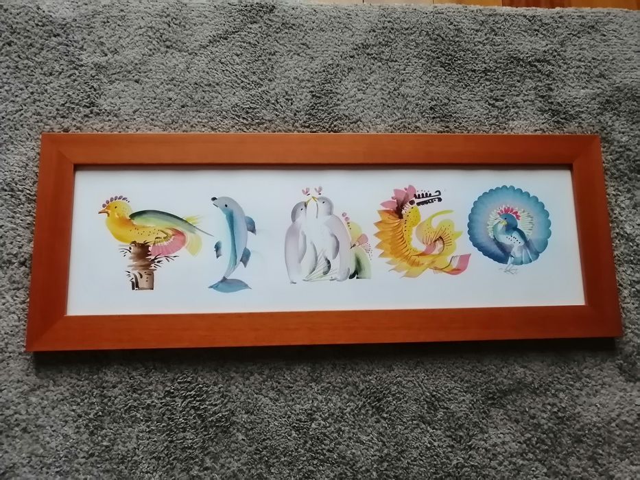 Frame/Picture Frame with Painting Named "Tiago"64739696578049120