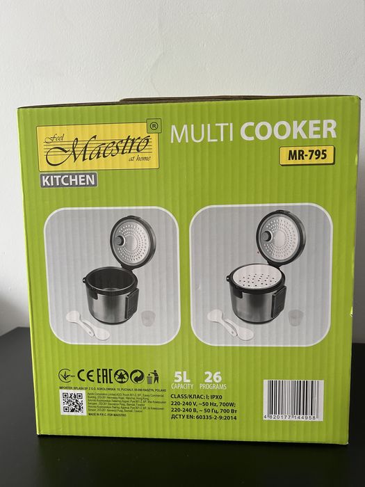 Nowy Szybkowar Maestro Multicooker MR-795 26 programow