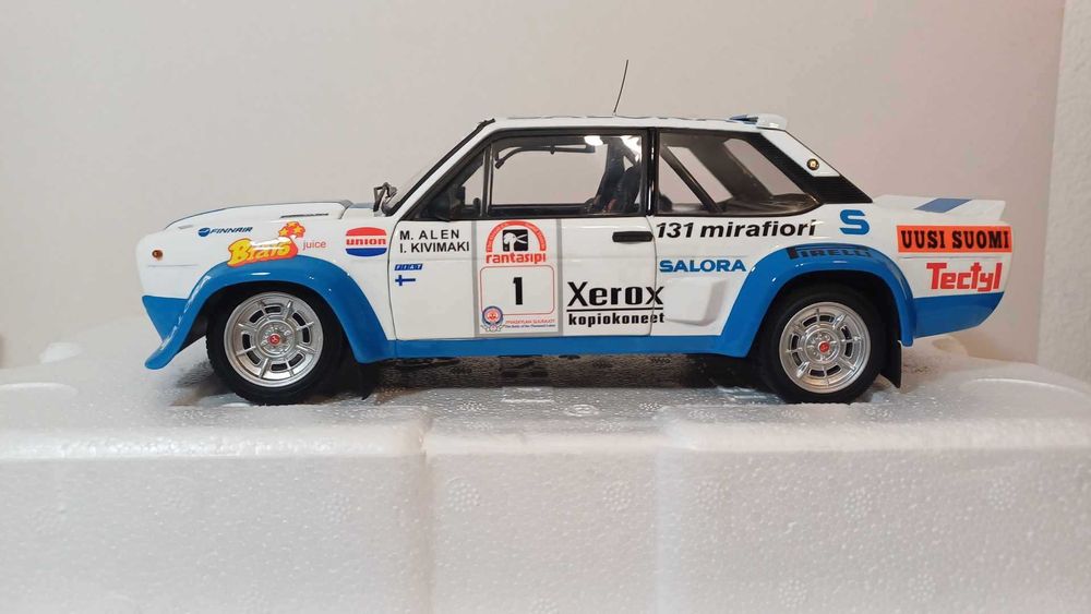 1/18 Fiat 131 Abarth #1 1980 winner Rally 1000 Lakes - Kyosho
