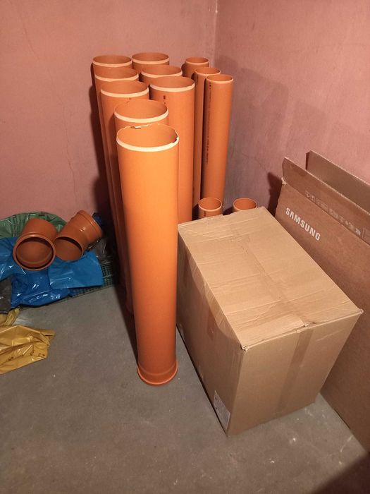 Rury pcv fi 160 i fi 110 kolanka, trójniki itp