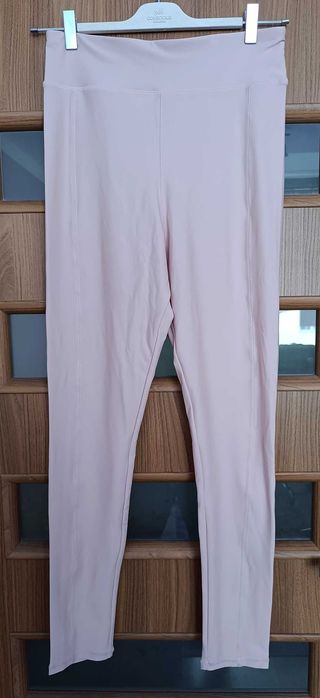 Legginsy damskie kolor jasny róż firma H&M rozmiar M
