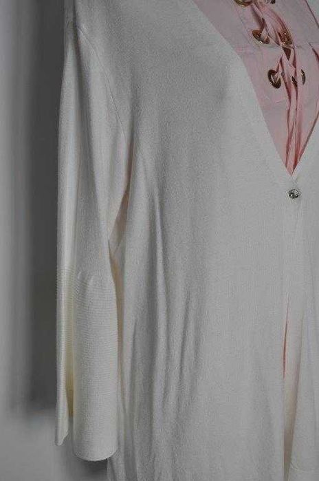 Heine biały śliczny sweterek r. 48