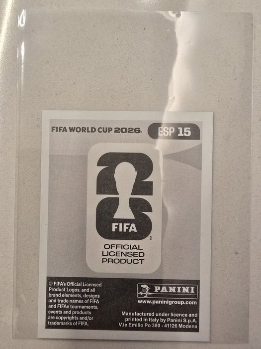 Cromo Lamine Yamal Mundial 2026 Panini