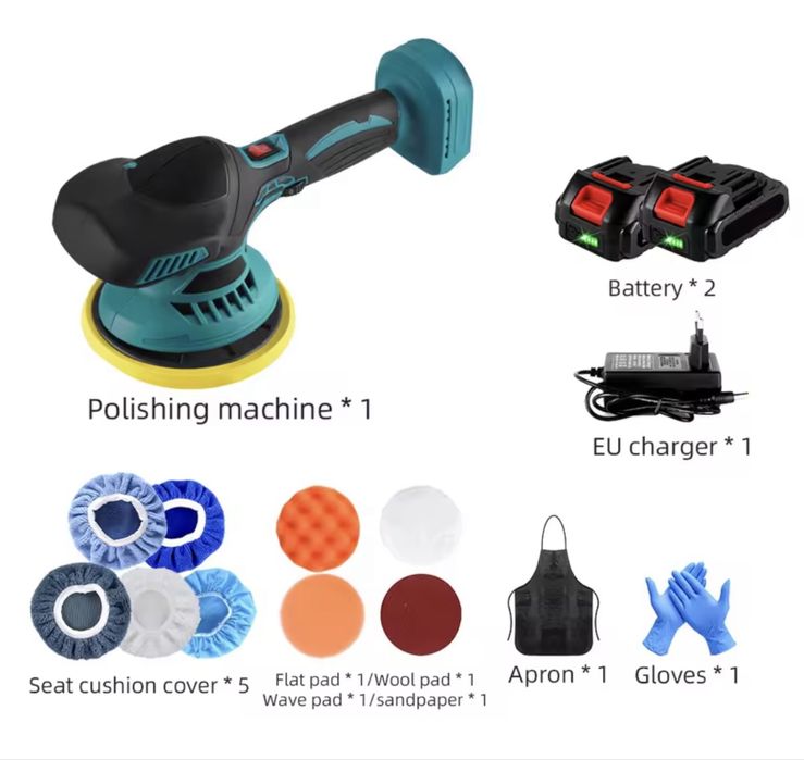 Bezprzewodowa polerka samochodowa