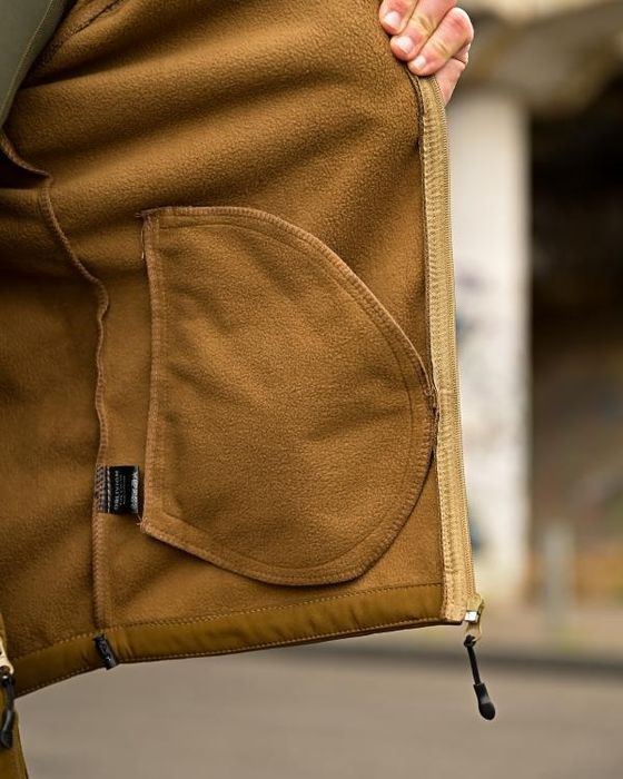 SOFTSHELL утеплений на флісові тактичний костюм софтшел Oblivion кайот