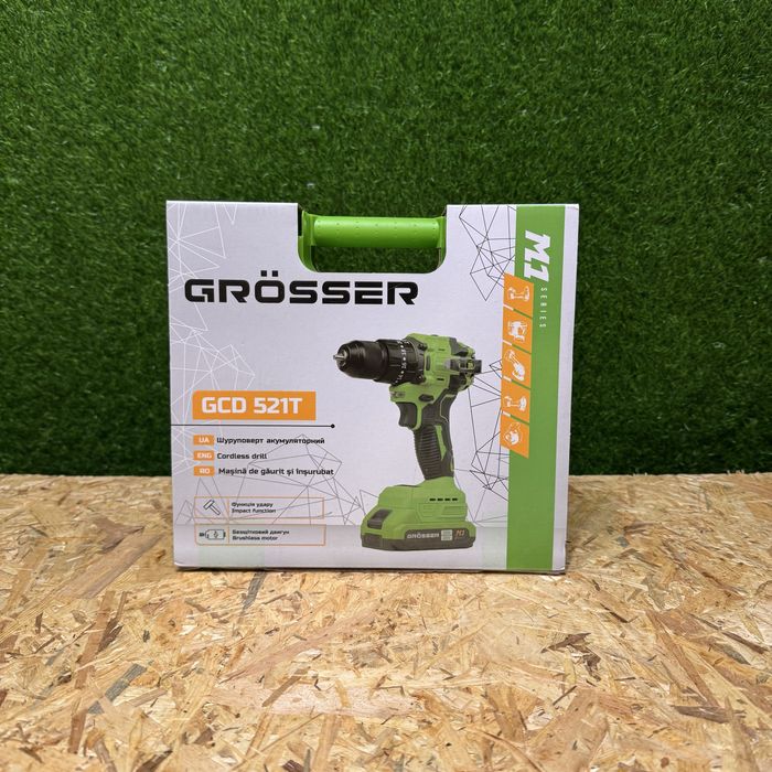 Аккумуляторний ударний шуруповерт Grosser GCD 521T
