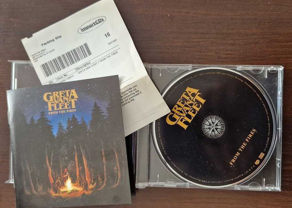 Greta Van Fleet - From the Fires płyta CD pierwsze wydanie amerykańskie