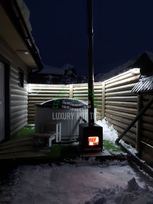 Чан на дровах з гідромасажем