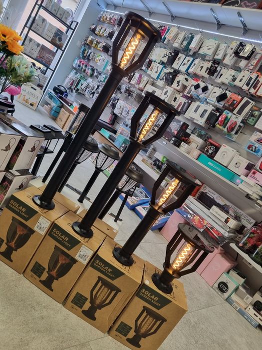 Lampa solarna imitacja ognia 82CM PREMIUM