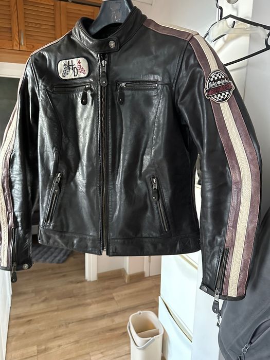 Skórzana kurtka damska HARLEY DAVIDSON MOTR CYCLES „Almena” L Genuine MOTORCLOTHES