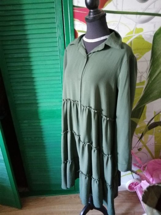Sukienka khaki r. L