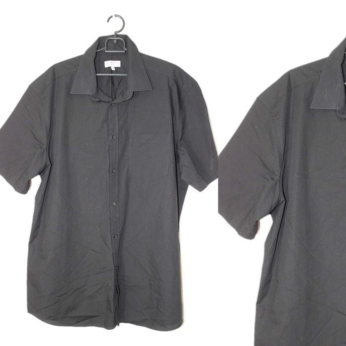 Taylor&Wright koszula męska czarna krótki rękaw XL koł 44-45 cm aa3