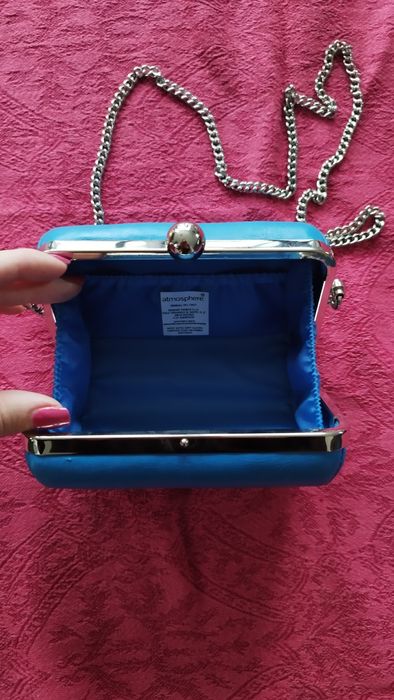 Kopertówka clutch niebieska
