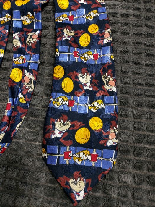 Krawat Space Jam kosmiczny mecz 155cm retro vintage 1997 rok