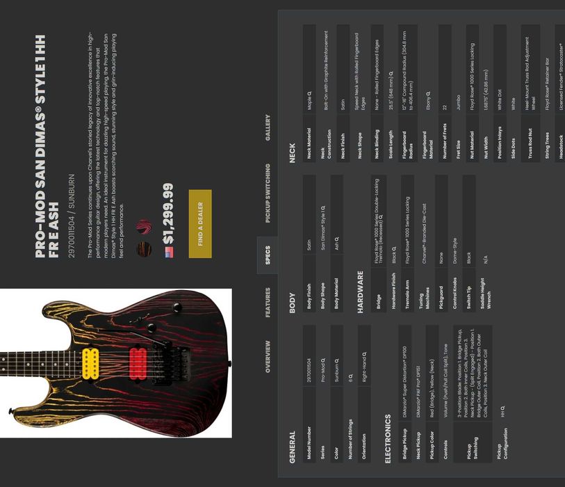 Электрогитара Charvel Pro-Mod San Dimas Ash (South Korea)