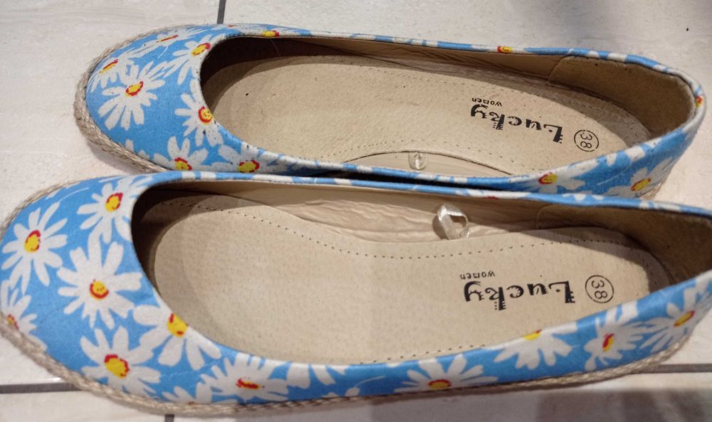 Baleriny w kwiatki rozm 38