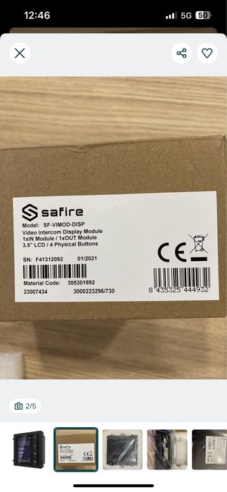 Safire SF-VIMOD-DISP Módulo de Extensão Ecrã LCD 3,5" Botoneira - Novo