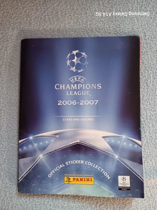 Caderneta de cromos- uefa champions league