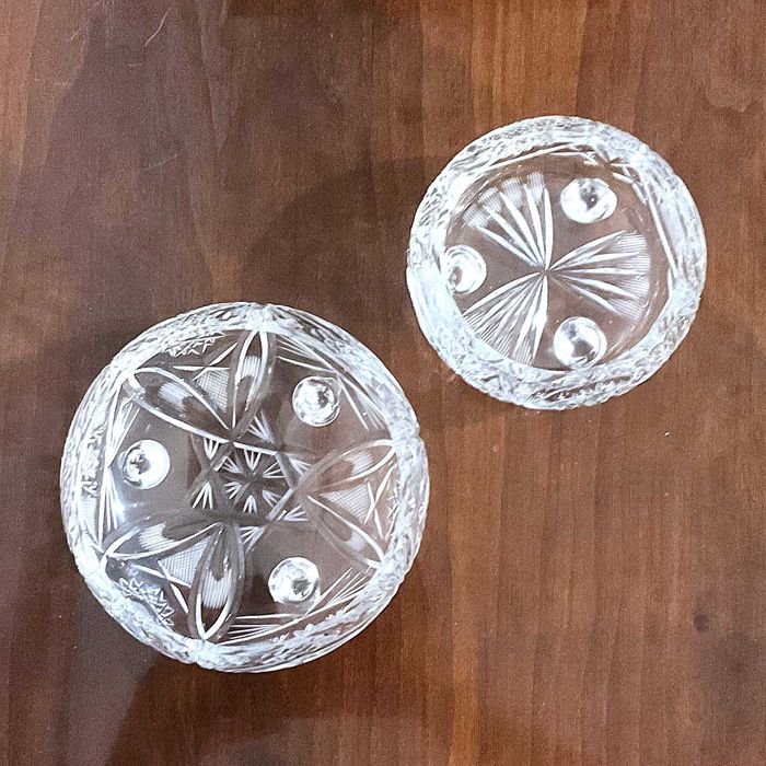 Miseczki na cukierki - PRL oryginalne - kryształ