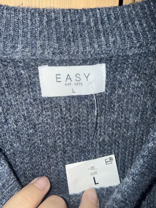 Sweter sweterek niebieski easy L 40 unisex