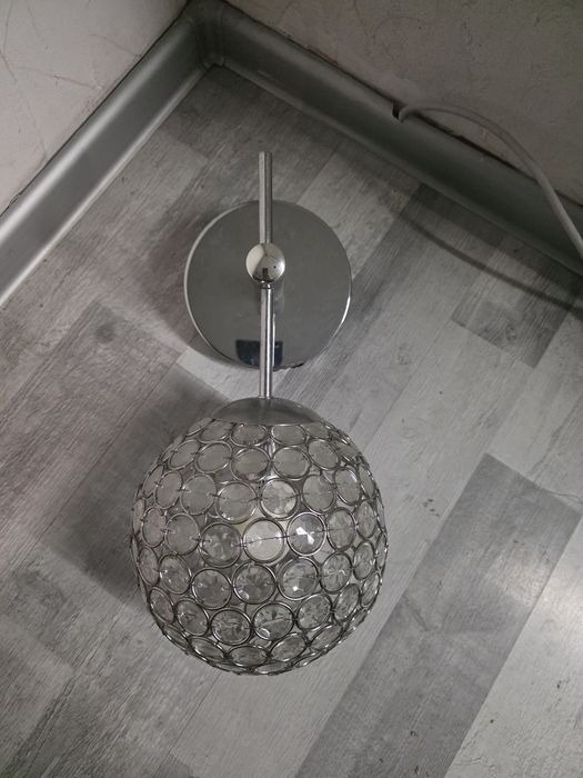 Lampa kula krysztalki
