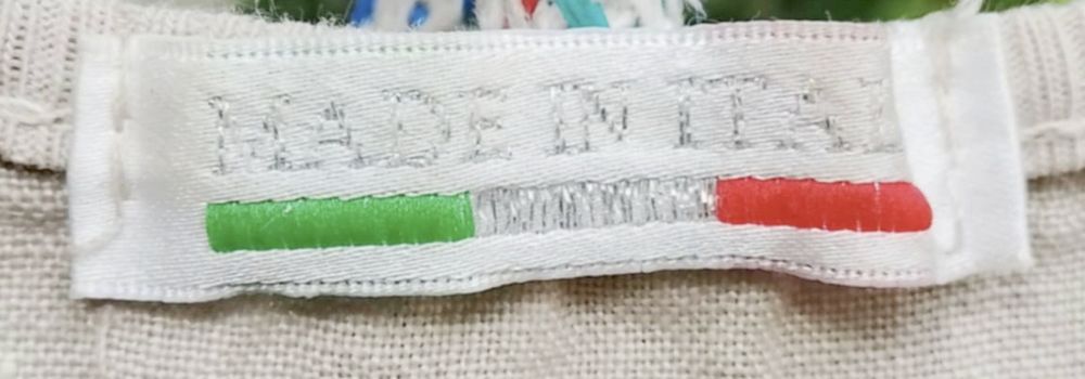 Włoska lniana sukienka letnia