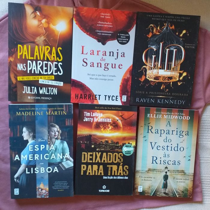 Livros romance fantasia policial e infantis