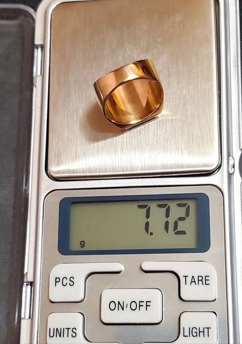 Печатка,кольцо золотого цвета без пробы цвета золота 583 периода ссср