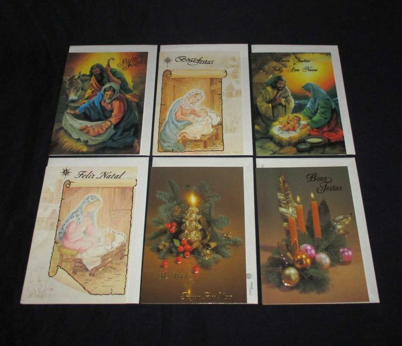 Postais de Boas Festas Novos Incluem Envelope