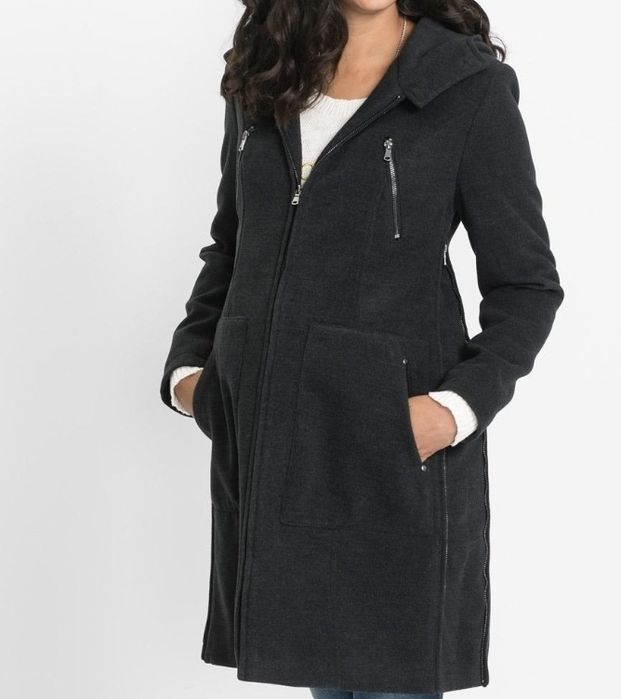 Płaszcz ciążowy i do noszenia dziecka z przodu i z tyłu L 40