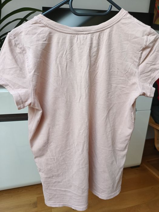 Beżowy t-shirt Armani Jeans M