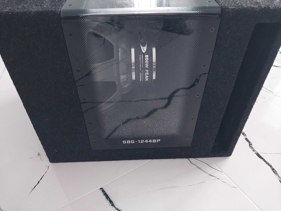Subwoofer, otwarta skrzynia basowa ALPINE SBG 1244BP