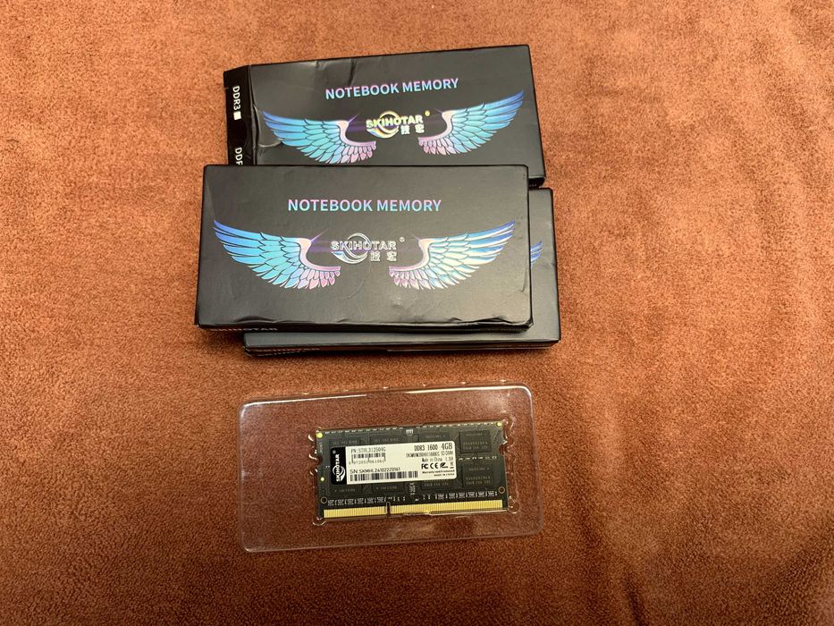 DDR3 8gb та 4gb SO-DIMM